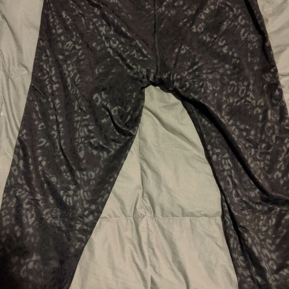 Victoria's Secret Charcoal Leopard Print Leggings
